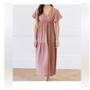 Chic Blush Maxi Dress